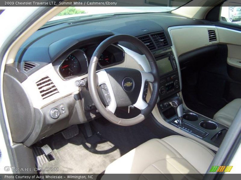 Summit White / Cashmere/Ebony 2009 Chevrolet Traverse LTZ