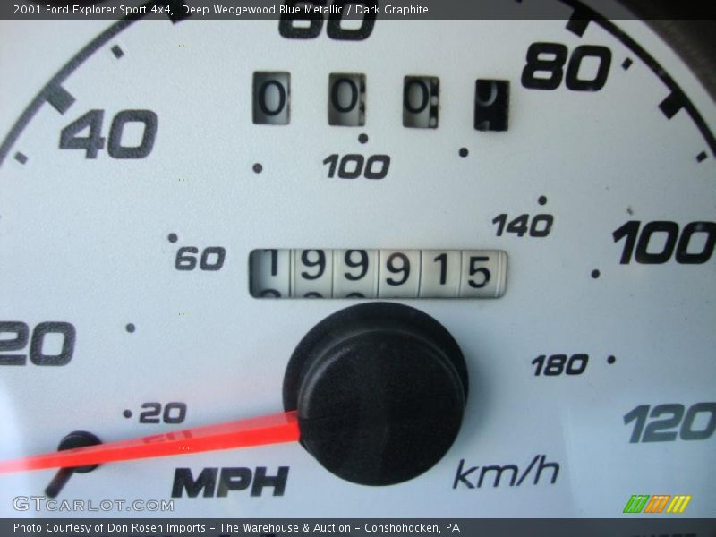 Deep Wedgewood Blue Metallic / Dark Graphite 2001 Ford Explorer Sport 4x4