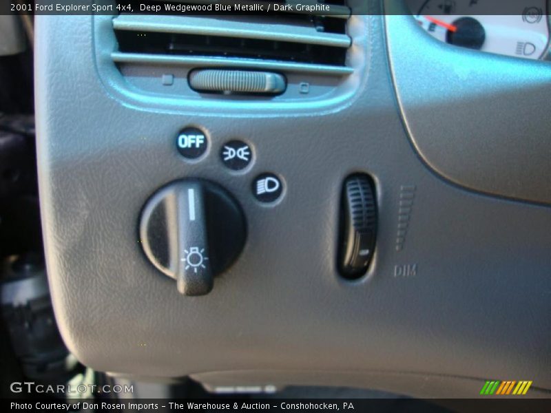 Deep Wedgewood Blue Metallic / Dark Graphite 2001 Ford Explorer Sport 4x4