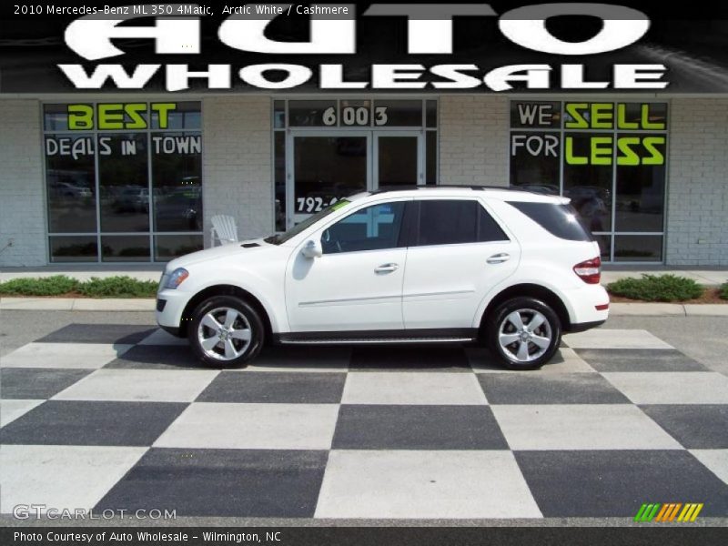 Arctic White / Cashmere 2010 Mercedes-Benz ML 350 4Matic