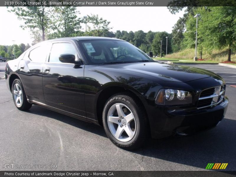 Brilliant Black Crystal Pearl / Dark Slate Gray/Light Slate Gray 2010 Dodge Charger SE