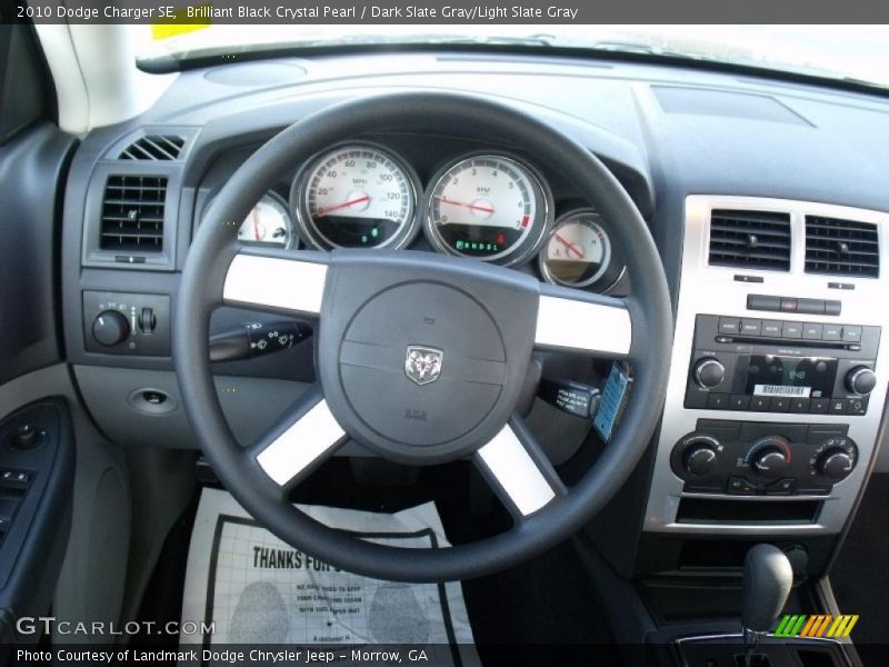 Brilliant Black Crystal Pearl / Dark Slate Gray/Light Slate Gray 2010 Dodge Charger SE