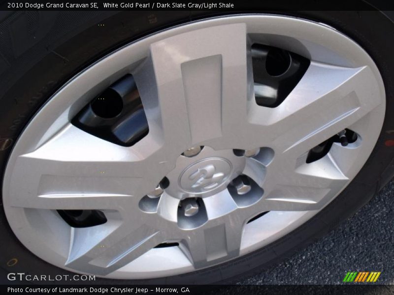 White Gold Pearl / Dark Slate Gray/Light Shale 2010 Dodge Grand Caravan SE