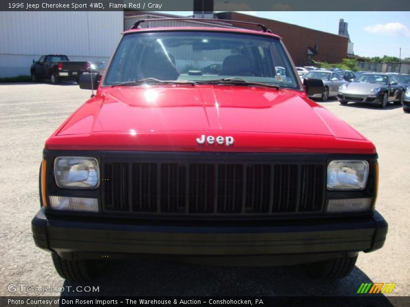 Flame Red / Gray 1996 Jeep Cherokee Sport 4WD
