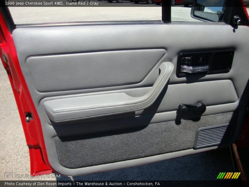 Flame Red / Gray 1996 Jeep Cherokee Sport 4WD