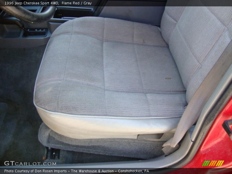 Flame Red / Gray 1996 Jeep Cherokee Sport 4WD