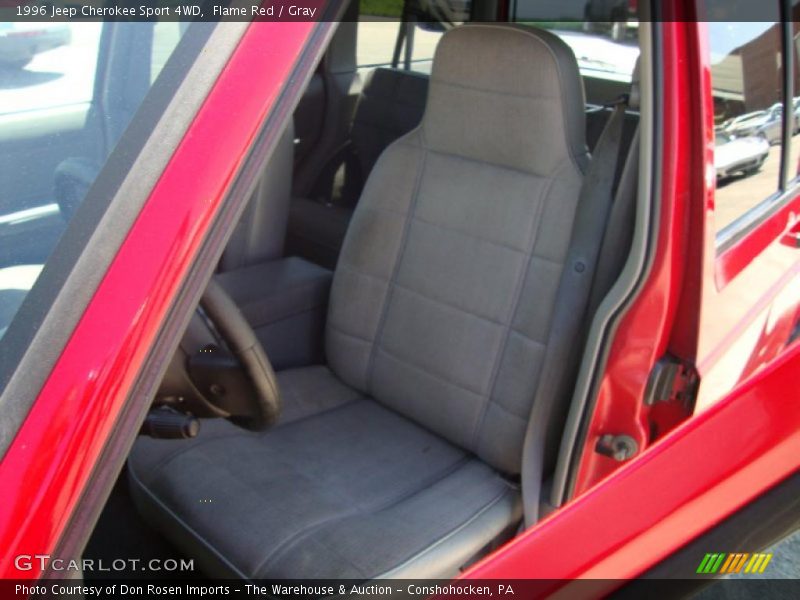 Flame Red / Gray 1996 Jeep Cherokee Sport 4WD