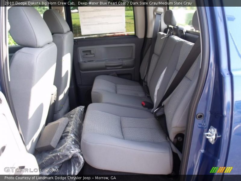 Deep Water Blue Pearl Coat / Dark Slate Gray/Medium Slate Gray 2010 Dodge Dakota Big Horn Crew Cab