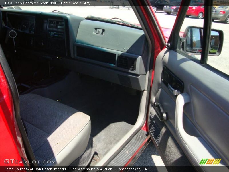 Flame Red / Gray 1996 Jeep Cherokee Sport 4WD