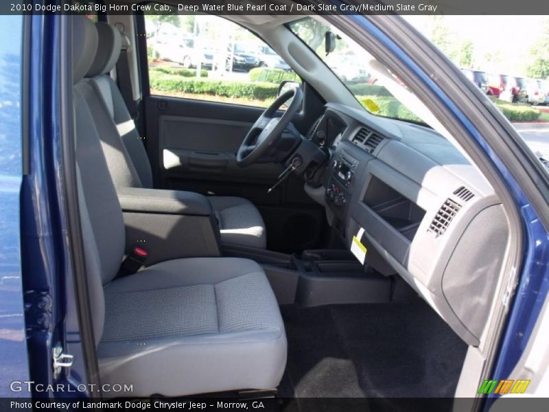 Deep Water Blue Pearl Coat / Dark Slate Gray/Medium Slate Gray 2010 Dodge Dakota Big Horn Crew Cab