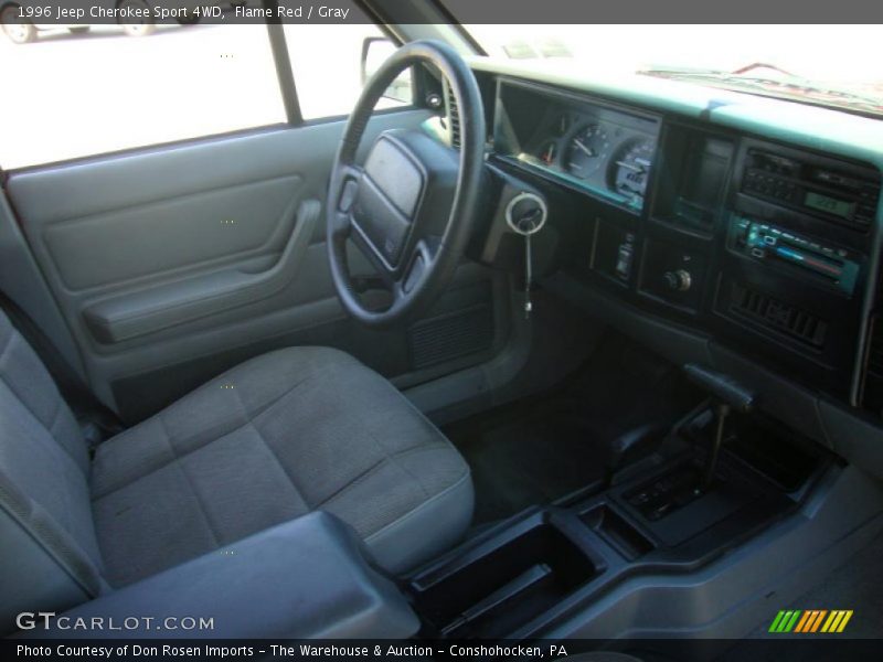 Flame Red / Gray 1996 Jeep Cherokee Sport 4WD