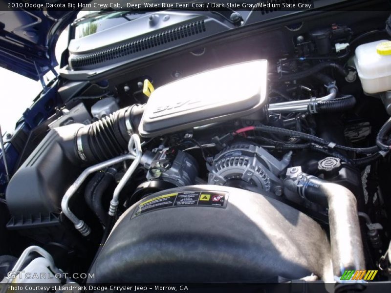Deep Water Blue Pearl Coat / Dark Slate Gray/Medium Slate Gray 2010 Dodge Dakota Big Horn Crew Cab