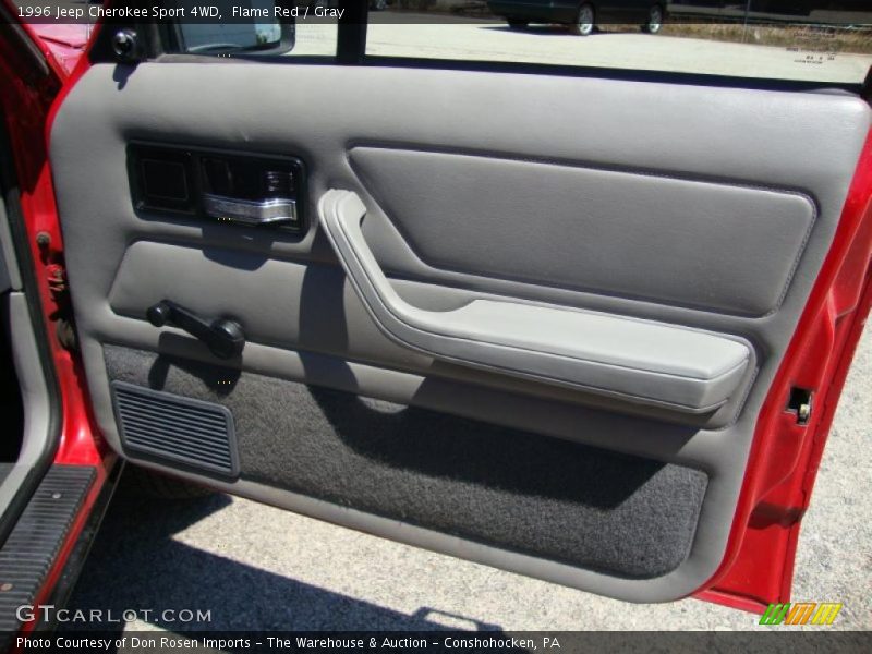 Flame Red / Gray 1996 Jeep Cherokee Sport 4WD