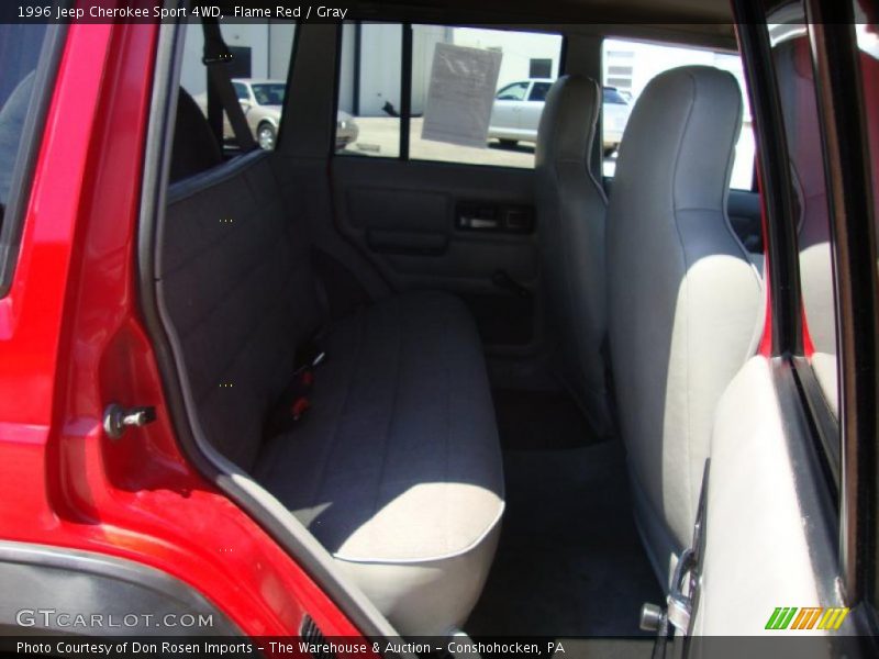 Flame Red / Gray 1996 Jeep Cherokee Sport 4WD