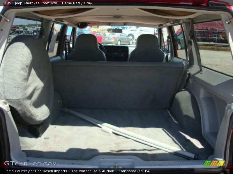 Flame Red / Gray 1996 Jeep Cherokee Sport 4WD