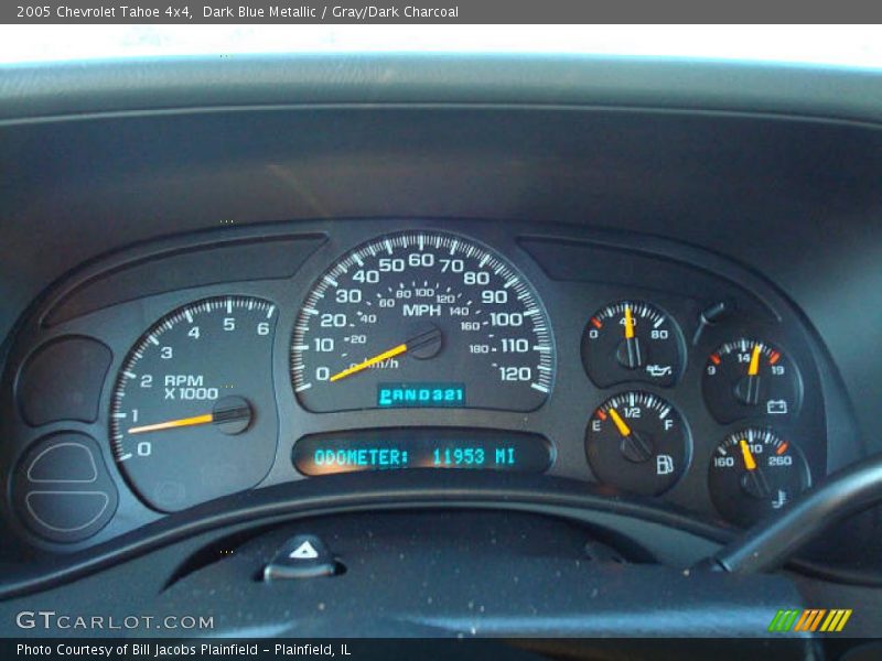 Dark Blue Metallic / Gray/Dark Charcoal 2005 Chevrolet Tahoe 4x4