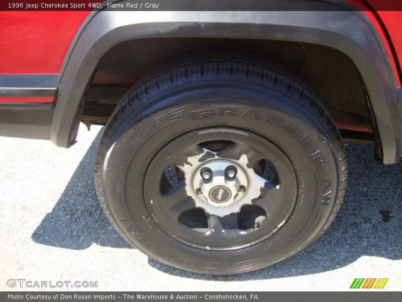 Flame Red / Gray 1996 Jeep Cherokee Sport 4WD