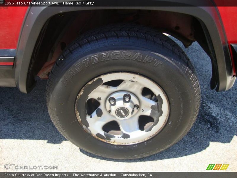 Flame Red / Gray 1996 Jeep Cherokee Sport 4WD