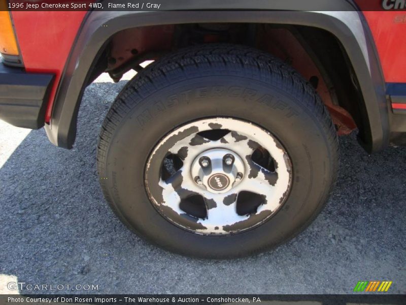 Flame Red / Gray 1996 Jeep Cherokee Sport 4WD