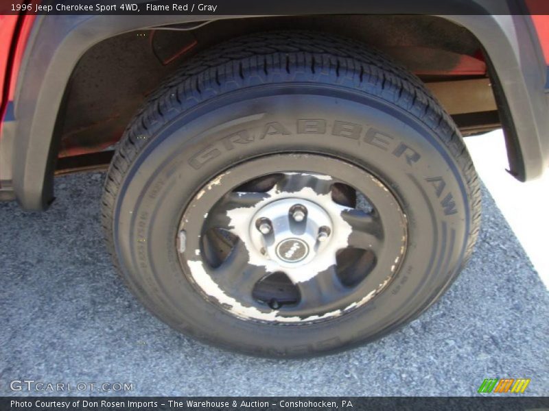 Flame Red / Gray 1996 Jeep Cherokee Sport 4WD