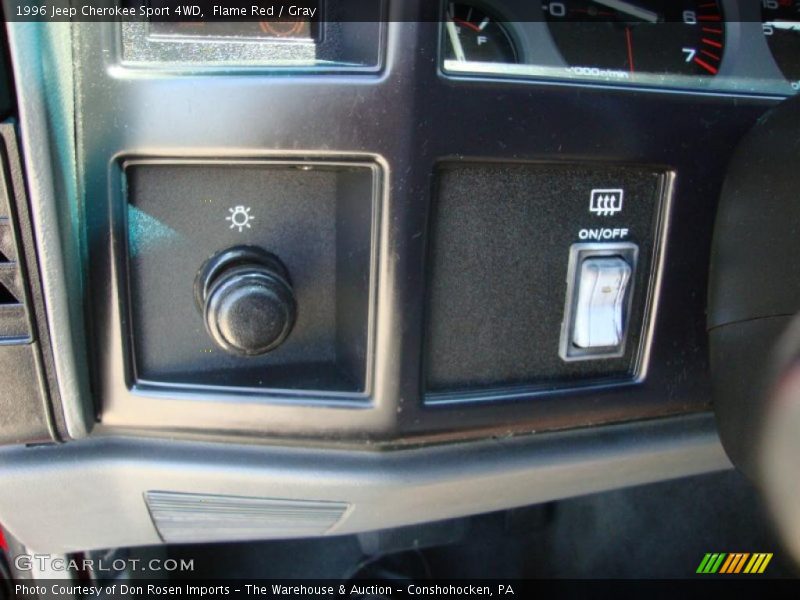 Flame Red / Gray 1996 Jeep Cherokee Sport 4WD