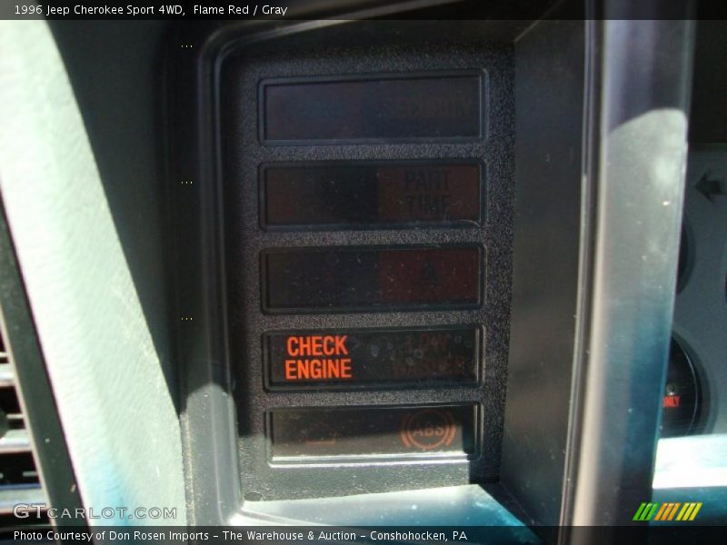 Flame Red / Gray 1996 Jeep Cherokee Sport 4WD