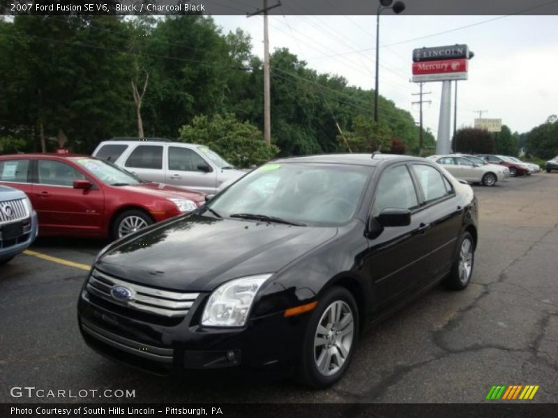 Black / Charcoal Black 2007 Ford Fusion SE V6