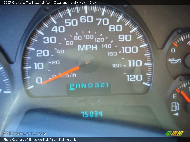Graystone Metallic / Light Gray 2005 Chevrolet TrailBlazer LS 4x4