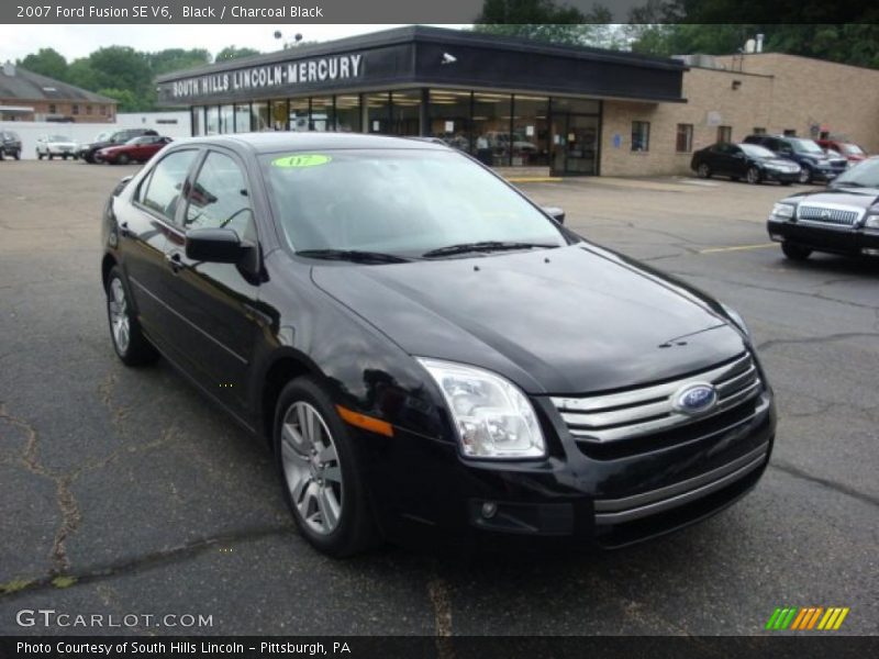 Black / Charcoal Black 2007 Ford Fusion SE V6