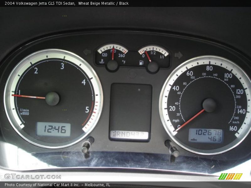 Wheat Beige Metallic / Black 2004 Volkswagen Jetta GLS TDI Sedan