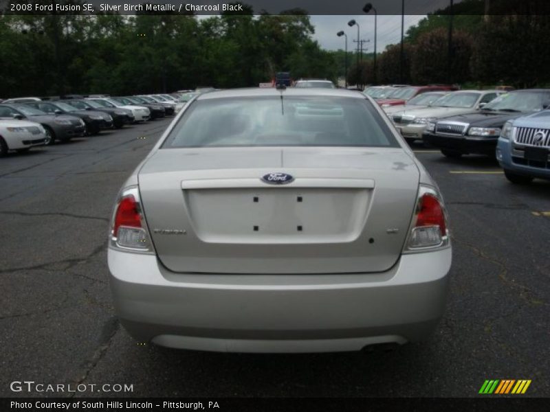 Silver Birch Metallic / Charcoal Black 2008 Ford Fusion SE