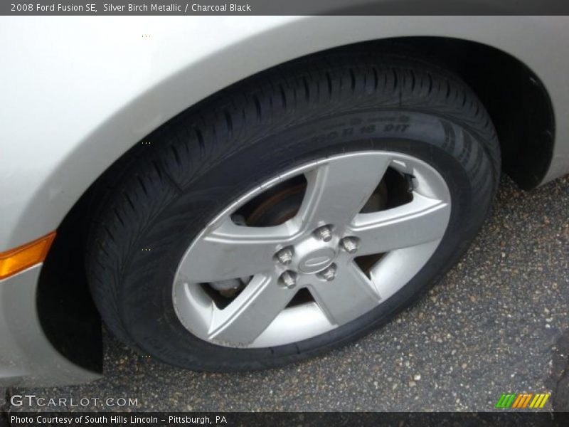 Silver Birch Metallic / Charcoal Black 2008 Ford Fusion SE