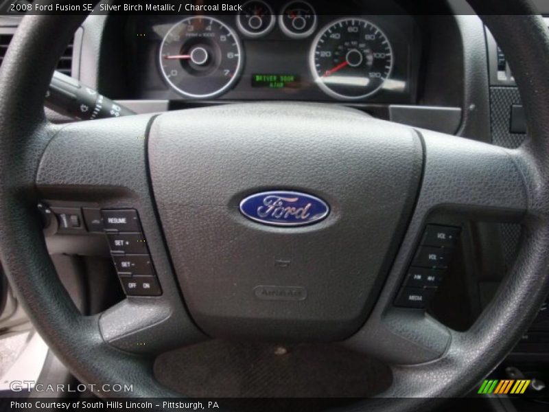 Silver Birch Metallic / Charcoal Black 2008 Ford Fusion SE