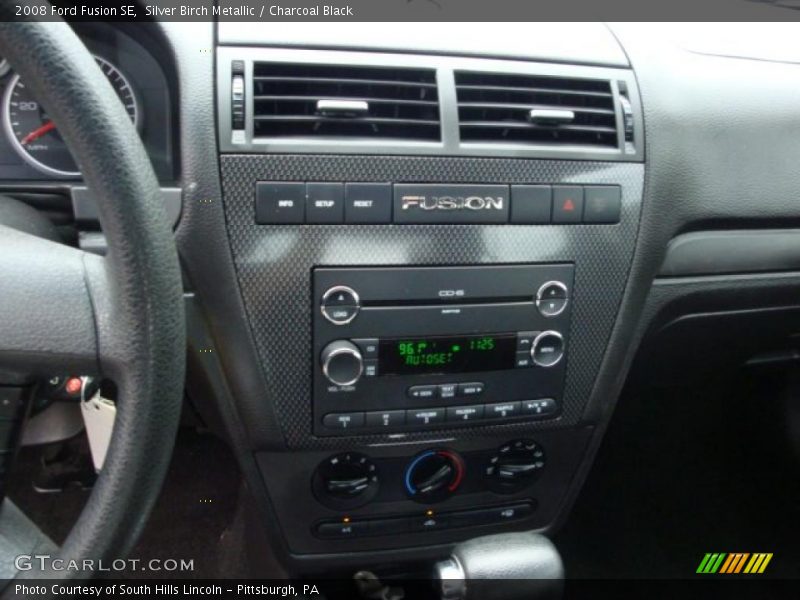 Silver Birch Metallic / Charcoal Black 2008 Ford Fusion SE