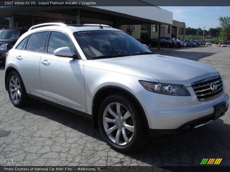 Liquid Platinum Metallic / Graphite 2007 Infiniti FX 35