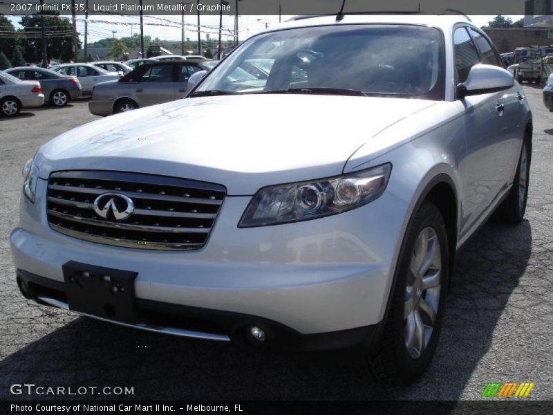 Liquid Platinum Metallic / Graphite 2007 Infiniti FX 35