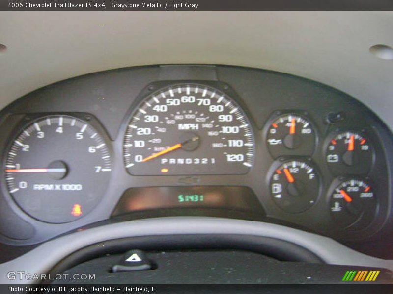 Graystone Metallic / Light Gray 2006 Chevrolet TrailBlazer LS 4x4