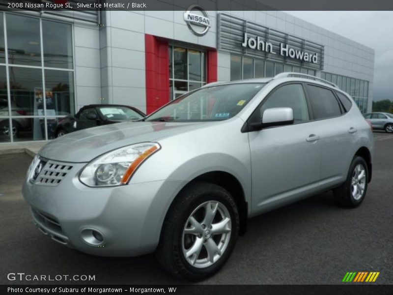 Silver Ice Metallic / Black 2008 Nissan Rogue SL