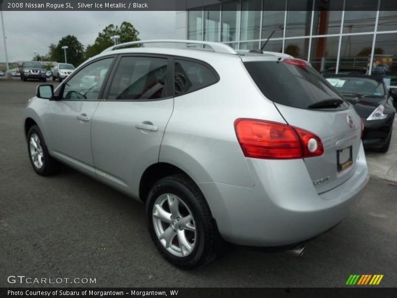 Silver Ice Metallic / Black 2008 Nissan Rogue SL