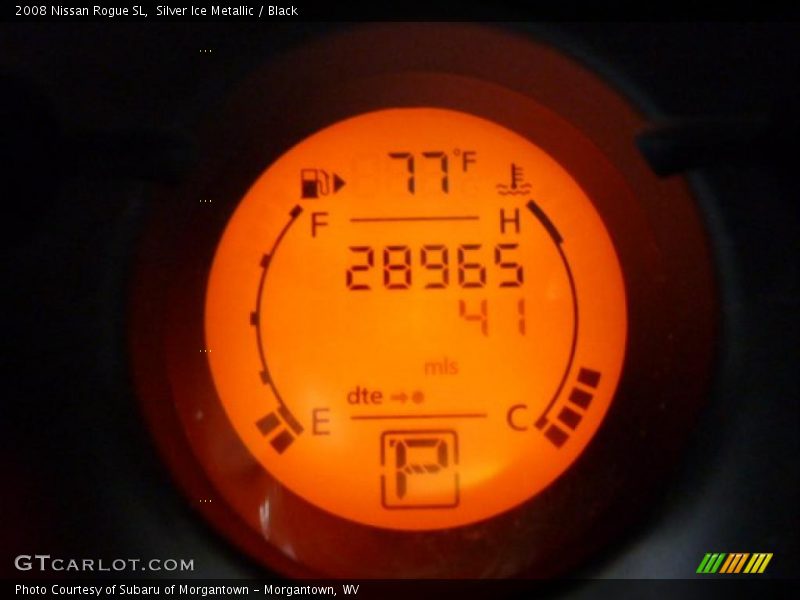 Silver Ice Metallic / Black 2008 Nissan Rogue SL