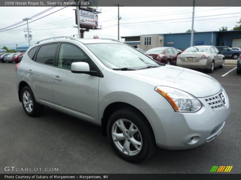 Silver Ice Metallic / Black 2008 Nissan Rogue SL