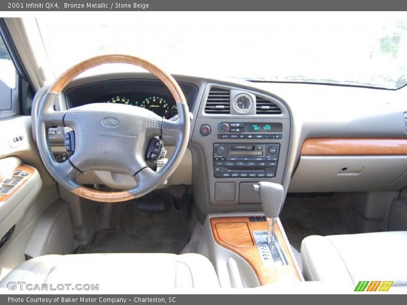 Bronze Metallic / Stone Beige 2001 Infiniti QX4
