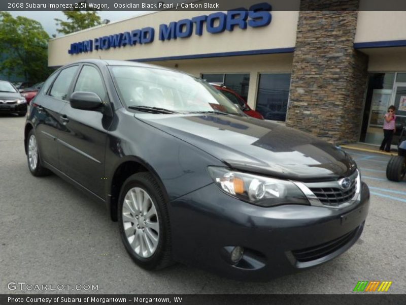 Obsidian Black Pearl / Carbon Black 2008 Subaru Impreza 2.5i Wagon