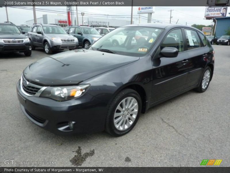Obsidian Black Pearl / Carbon Black 2008 Subaru Impreza 2.5i Wagon