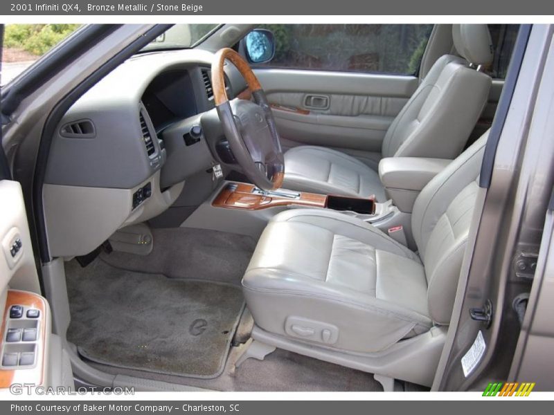 Bronze Metallic / Stone Beige 2001 Infiniti QX4