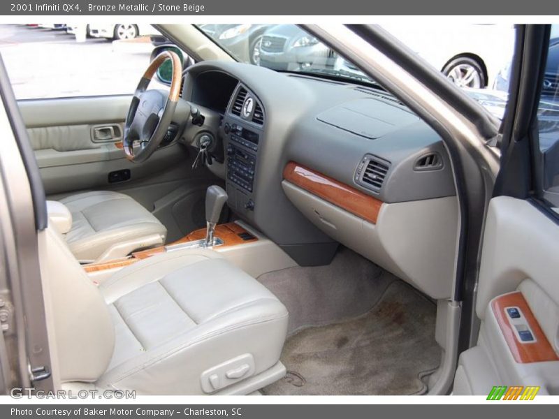 Bronze Metallic / Stone Beige 2001 Infiniti QX4