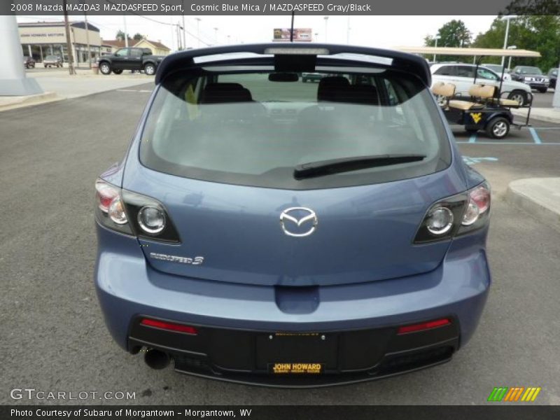 Cosmic Blue Mica / MAZDASPEED Gray/Black 2008 Mazda MAZDA3 MAZDASPEED Sport