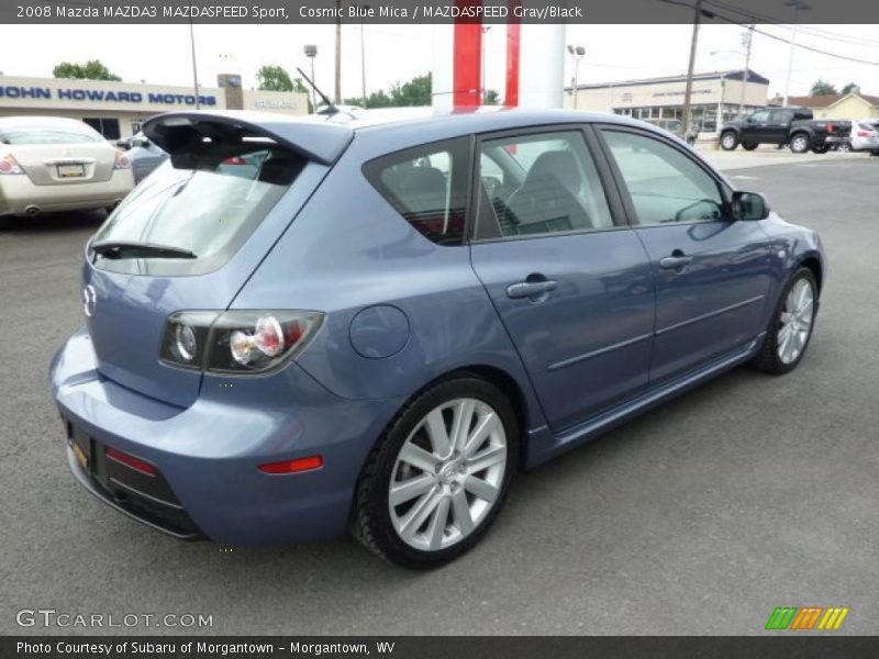 Cosmic Blue Mica / MAZDASPEED Gray/Black 2008 Mazda MAZDA3 MAZDASPEED Sport