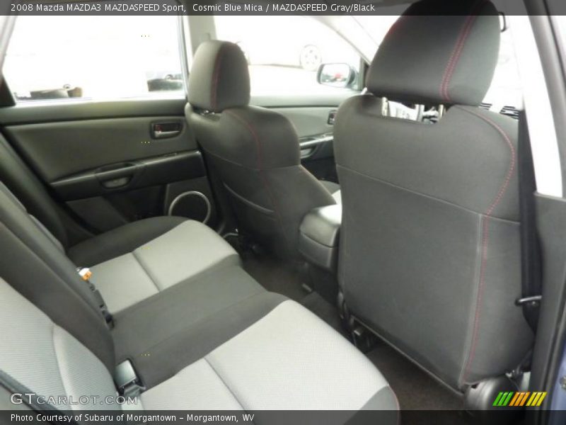 Cosmic Blue Mica / MAZDASPEED Gray/Black 2008 Mazda MAZDA3 MAZDASPEED Sport