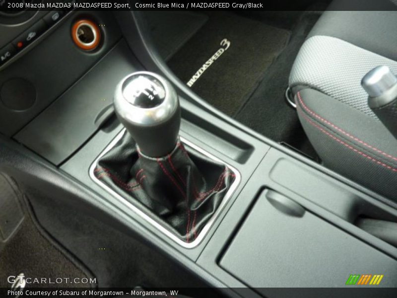 Cosmic Blue Mica / MAZDASPEED Gray/Black 2008 Mazda MAZDA3 MAZDASPEED Sport